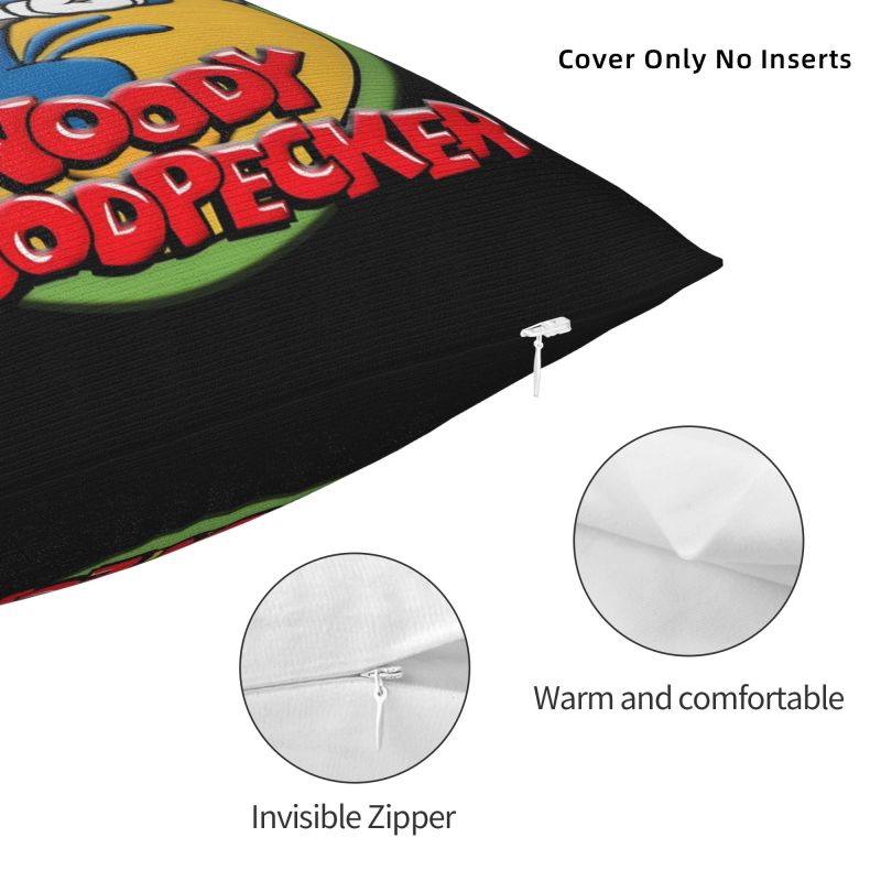 Custom Disney Woody Woodpecker IX Pillow Case for Sofa Cartoon Kawaii Anime Nordic Cushion Cover Soft Pillowcase