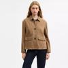 Coach Suede Coat Umber