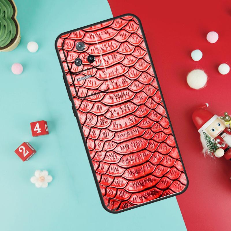 Snake Skin Texture Funda For Xiaomi 17 Pro Max 14 15 Ultra 13T 14T 15T Pro POCO F7 F5 F6 X3 X5 X6 X7 Pro Case