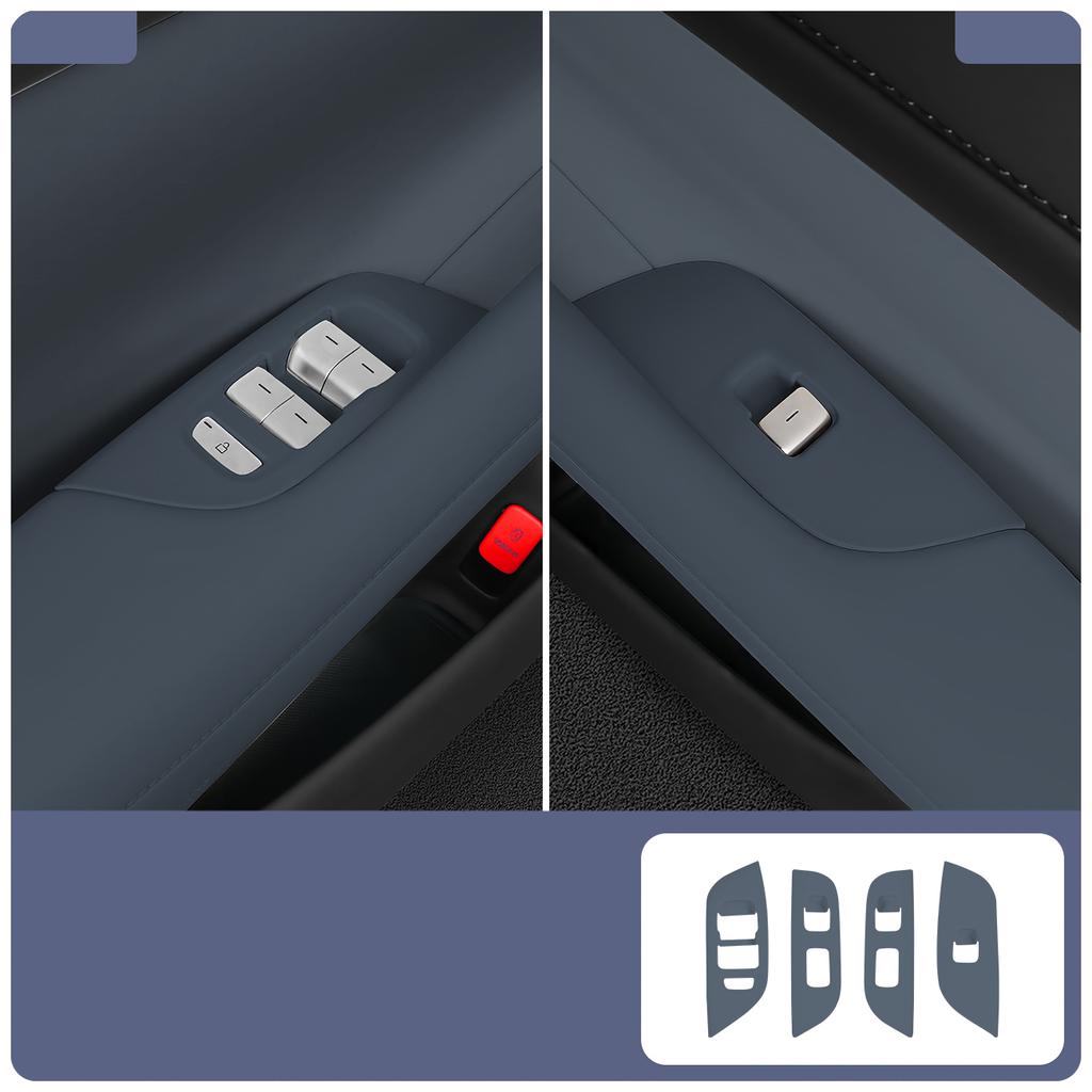 For Xiaomi YU7 2025 2026 Car Window Lift Button Adhesive Door Glass Switch Silicone Storage Box Auto Interior Accessories