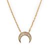 Shertz Moon Pendant Cubic Necklace (14k)