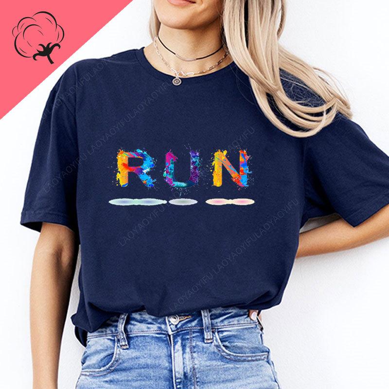 Casual Loose Camisetas Run Running T Shirt Summer New Arrival Hot Sale Short Sleeve Graphic T Shirts
