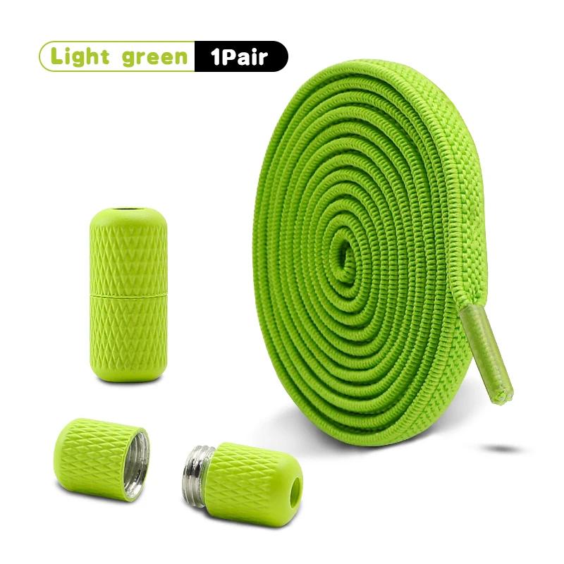 1 Pair Capsule Buckle Shoelaces Quick Release for Sneakers - Flat Elastic Shoe Laces for Kids & Adults No Ties Shoe Accessory