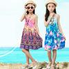 Spring Autumn Loose Fit Kids' Mesh Princess Dress - Chinese Style Short Sleeve Costume