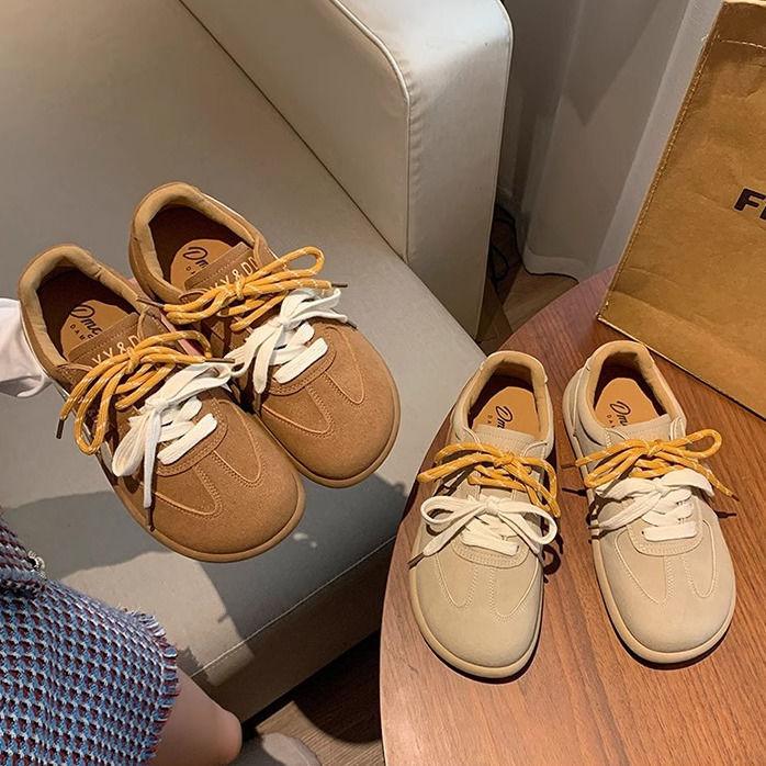 Dexun Shoes Women's 2025 New Super Fire Korean Tide Fashion Versatile Soft Sole Comfortable Retro Not Tired Feet Women's Shoes Casual Shoes