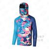 Men's sunscreen clothing summer UV protection breathable quick drying outdoor fishing clothing Luya fishing clothing hooded with mask