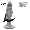 Grim Reaper Ornament 3D Printed Hooded Woman Statue, Gothic Figurine, Dark Theme Halloween Party Decoration for Home Office Desk Shelf Decor