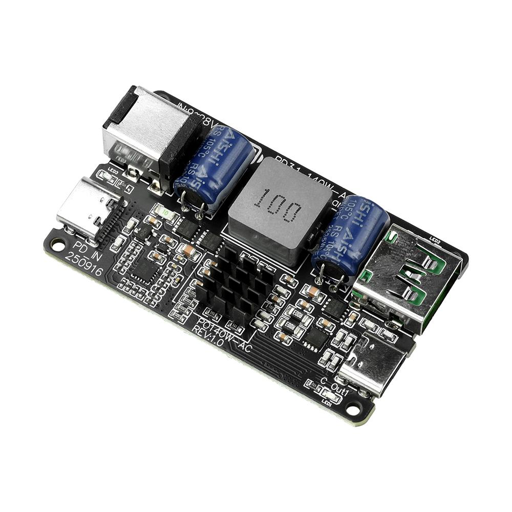 PD140W High-Power Fast Charging Module Type-C+USB Charger Full Protocol Desktop Car Quick Charge PD3.1/QC3.0/QC4/QC4+
