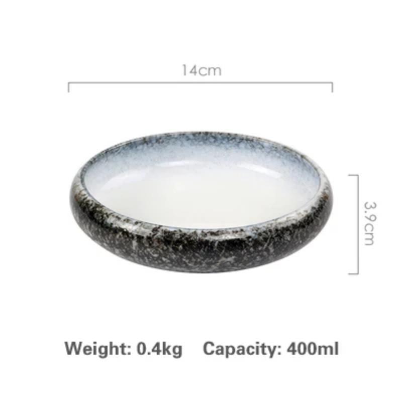 14cm  sell Creative retro ceramic sushi dishes tray Sauce Chili pepper snacks small dishes gold plates set dinner dishes sets