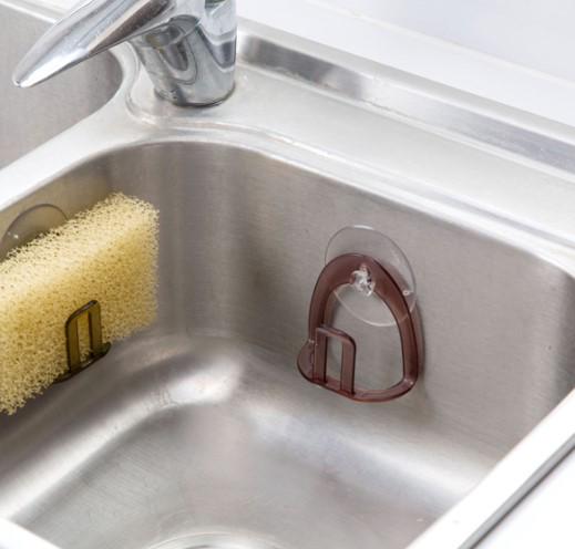 Kitchen Sink Drain Rack Plastic Suction Cup Sponge Holder Sponge Storage Rack Sink Stand Holder Organizer Kitchen Accessories