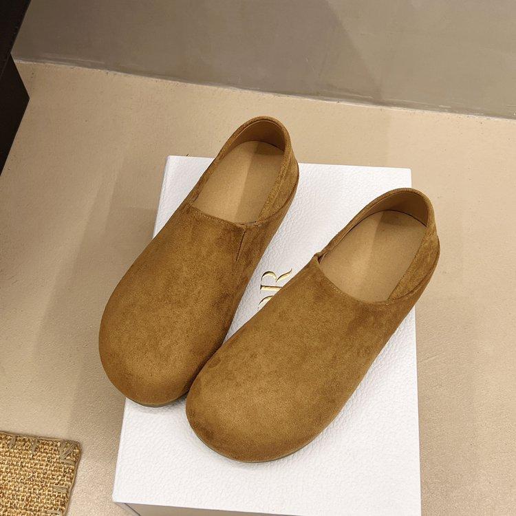 

Soft leather version~ row style Muller shoes in the autumn of 2025 new thick-soled versatile casual Boken shoes all-inclusive single shoes 40