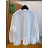 Cross-Border Autumn/Winter Ruffle Long Sleeve Women's T-Shirt - Loose, Chic, Unique Design
