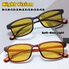 Men's Classic Box Night Vision Presbyopia Glasses Men Women Fashion New High-definition Anti-blue Light Reading Glasses +3.5+4.0