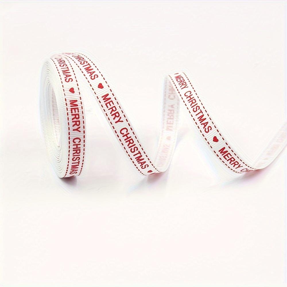 En uppsättning jul-Grolandband för presentinslagning och hantverk -100% polyester klassiska julband