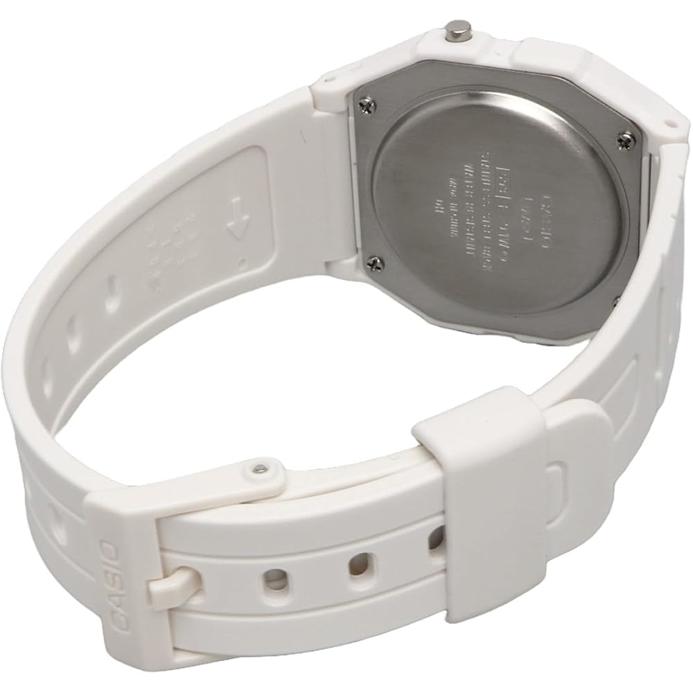 Casio F-91WB-7A Unisex Digital Watch Biomass Plastic Band White Simple Packaging