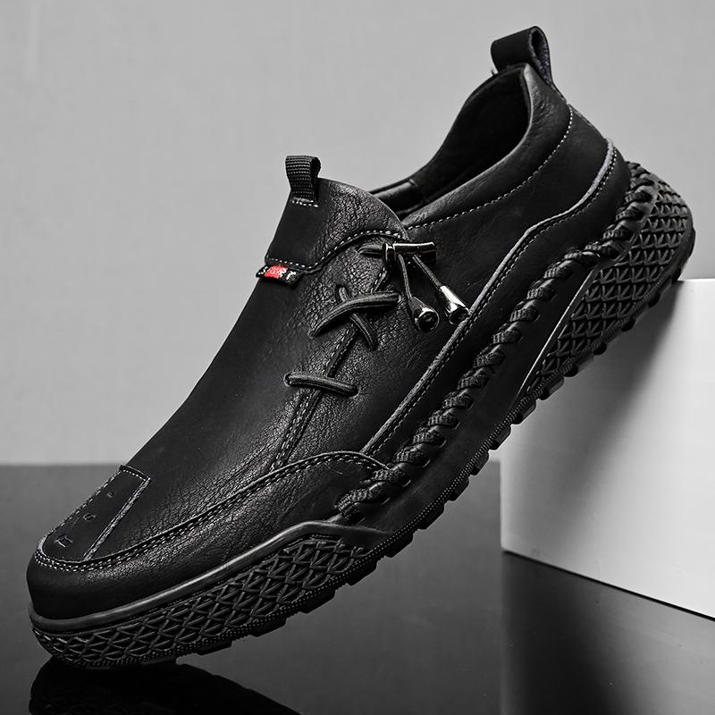 Fashion Brand Men Genuine Leather Shoes Autumn Breathable Sneakers Luxury Outdoor Lightweight Men's Moccasins Trekking Shoes for Men