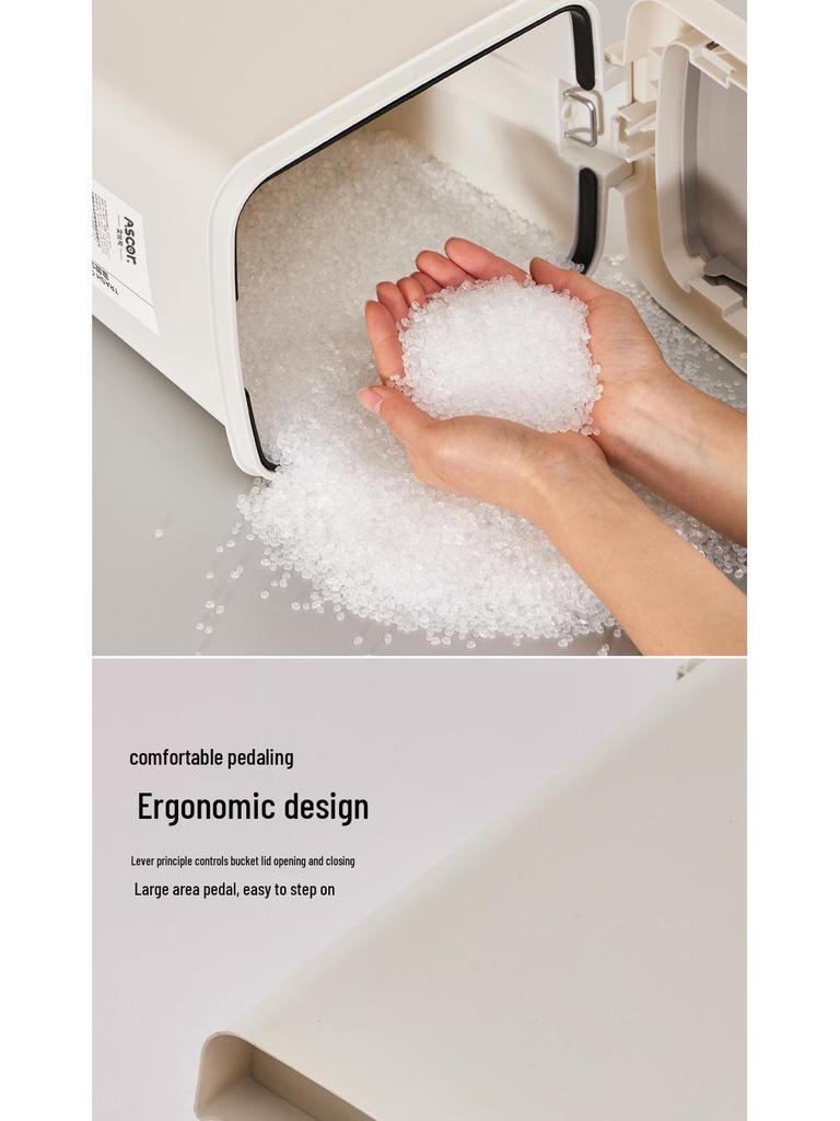 2025 Trash Can with Lid & Foot Pedal for Kitchen, Bathroom, Bedroom, Living Room, Office