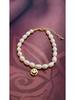Korean Style Freshwater Pearl Heart and Smiley Face Pendant Necklace - Women's Elegant Acacia Bean Choker Jewelry