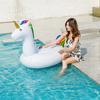 Rainbow Horse Inflatable Toy Giant Swimming Seat with Handle Summer Pool Water Party Swimming Bed Inflatable Lounge Chair