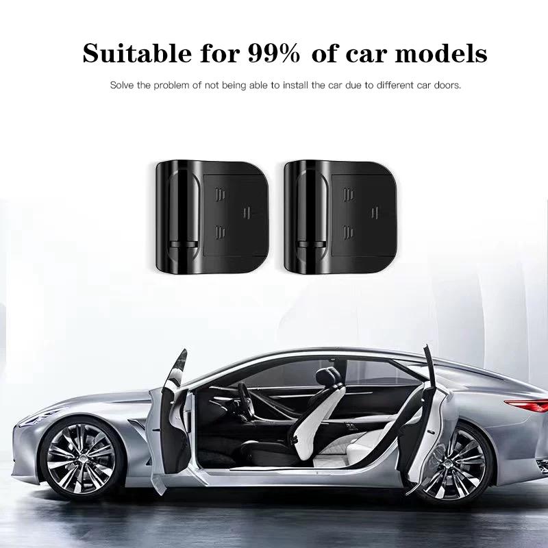 2025 Hot 2Pcs Wireless Led Car Door Welcome Laser Projector Logo Ghost Shadow Night Lights For Skoda Octavia Rapid Kodiaq Karoq