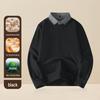 Men's Wool Modal Faux Two-Piece Lapel Sweater: New Autumn/Winter Warm Knit Base Layer Top