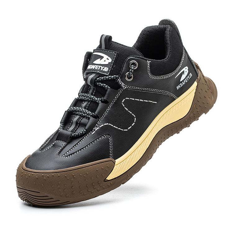 Brand Safeti Work Land Safety Shoes Security Guard Construction Work Shoes Black