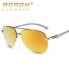 Fashion Polarized Toad Sunglasses Men Women Classic Mirror Eyeglasses Coating Anti-glare Sunscreen Metal Frame Glasses UV400