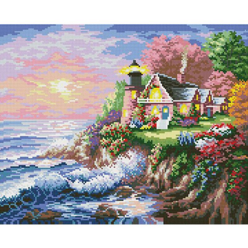 Diamantmalerei Tier Volldiamant Rund/Quadrat Tier 3D Diamant Blume Stickerei Strass Bild Diamant Mosaik Geschenk Schloss Gebäude
