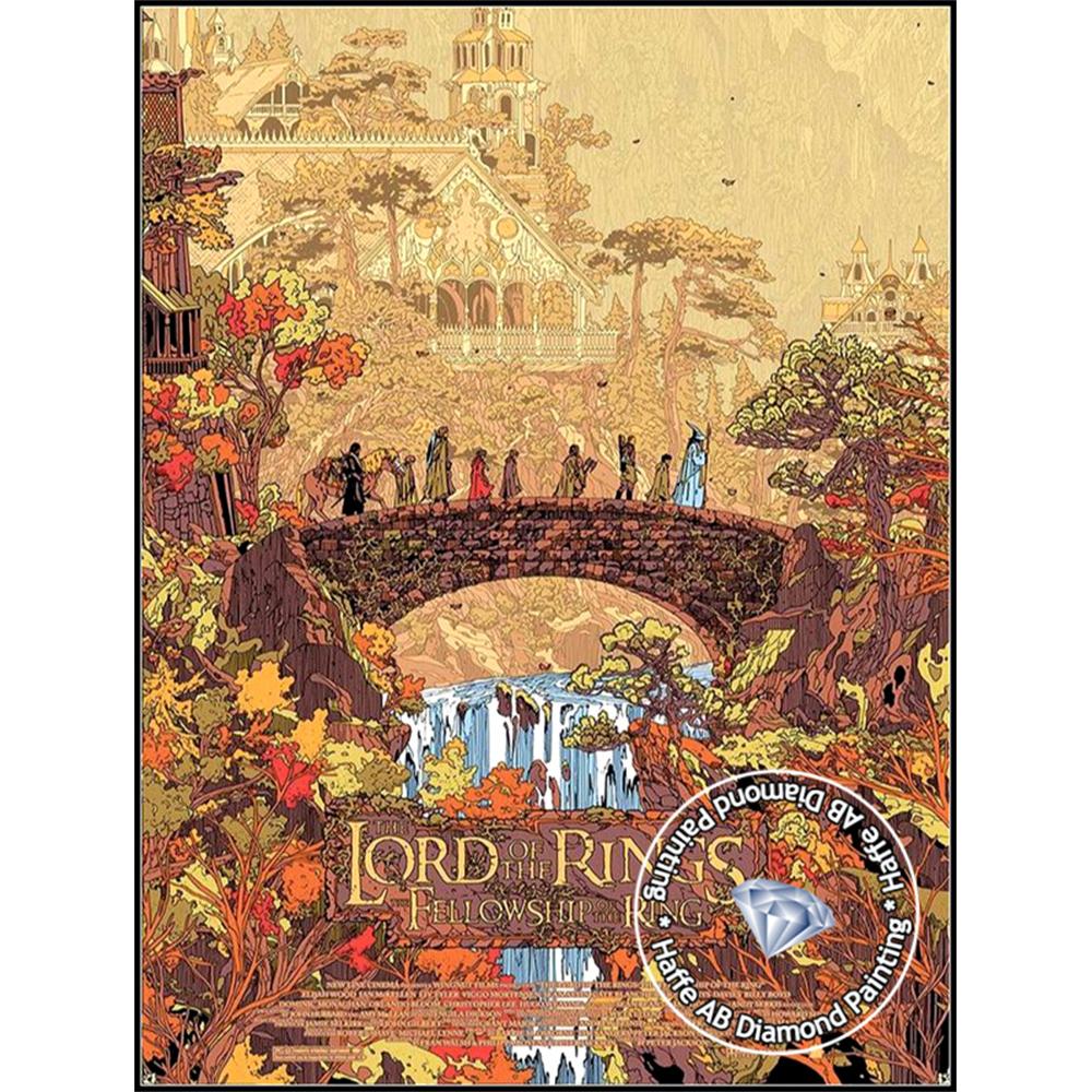 2026 New Fantasy Lord Elf Prince Diamond Art Painting Ring Power Forest Landscape Tree Flower Mosaic Home Decor