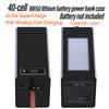 40 Zellen 18650 DIY Powerbank Gehäuse Kit Abnehmbar Kein Löten Kabelloses Laden Campinglicht Mobiles Stromgehäuse Ohne Akku
