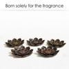New 1PC Alloy Incense Burner Stick Holder Plate Buddhism Lotus Censer Nasturtium Bronze Incense Burner