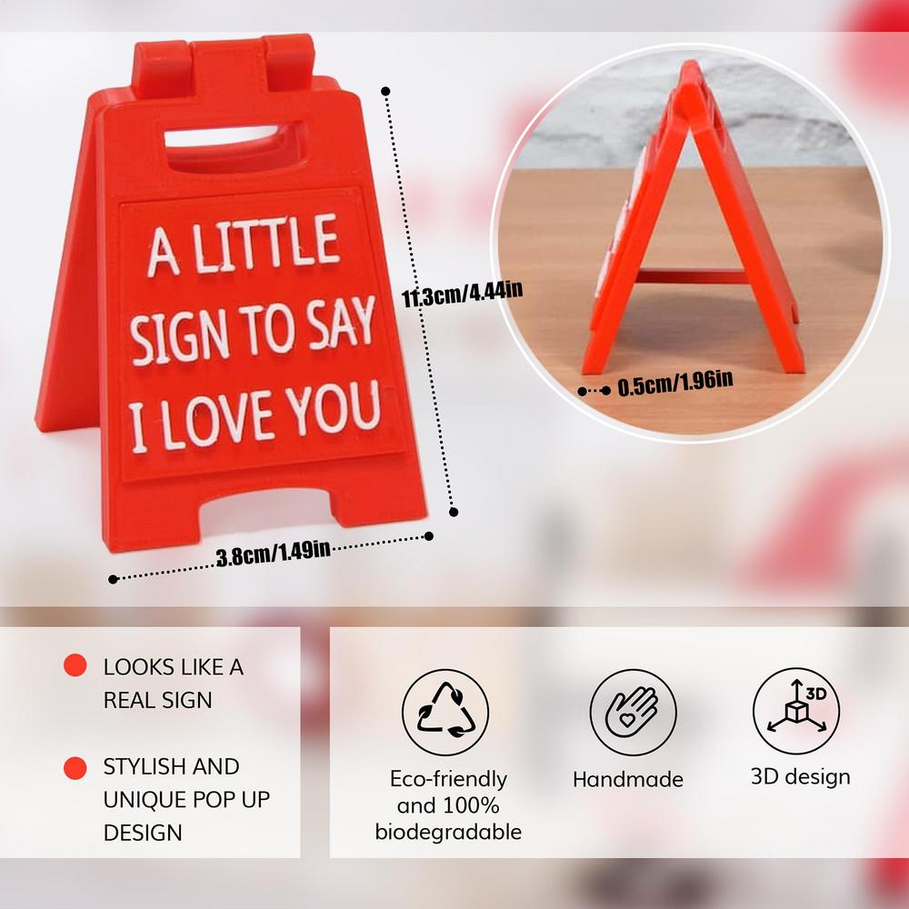 Liebessprache Schild Paar Kleines Schild Ornamente Ich liebe dich Schild Plaketten Romantisch Niedlich Heimdeko Liebessprache Schild Deko Für