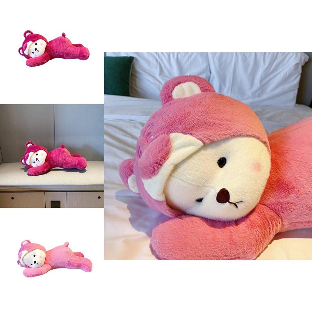 Cute Stuffed Bear Pillow Soft Plush Toy For Kids Perfect Birthday Gift