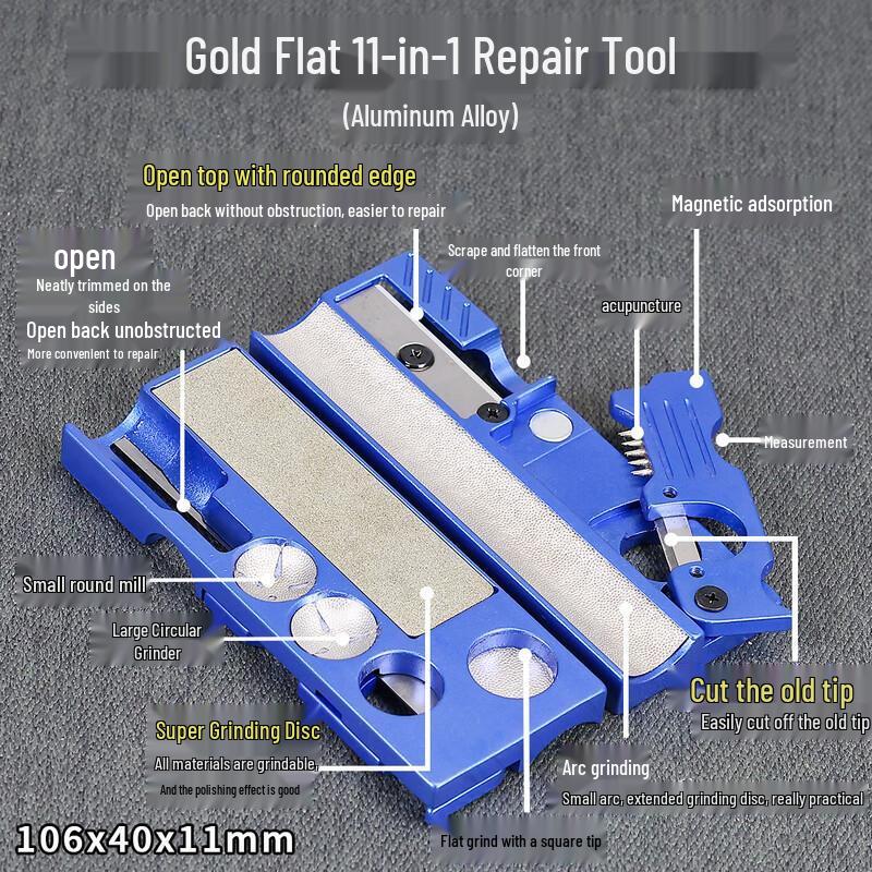 Jundingying 11-in-1 Billiard Cue Tip Repair Tool