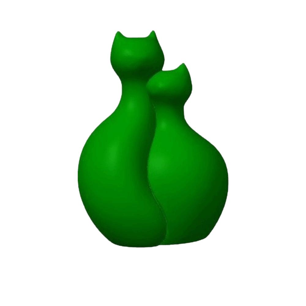 3D Printed Flower Vase Funny Home Decoration Modern Sense Cat Hugging Vase Gift Occasion зелёный