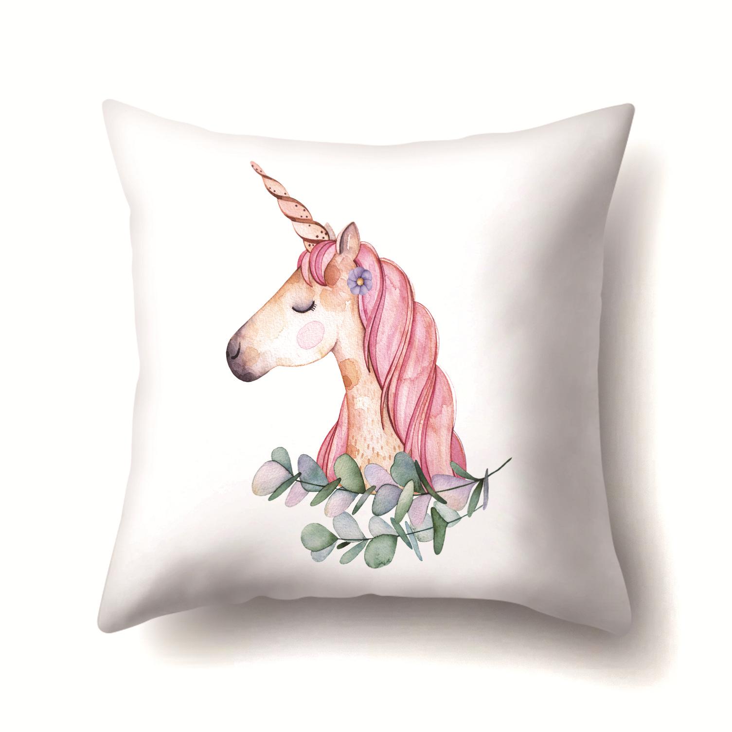 

Единорог Милый Кактус Полиэстеровая Наволочка Подушка 45 * 45 without pillow core