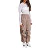 Adidas Womens Essentials Ripstop Parachute Pants Trace Brown Women Streetwear JD0783