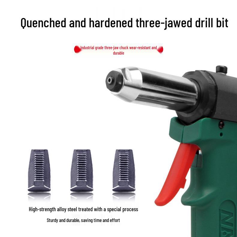 Taiwan Industrial-Grade Automatic Pneumatic Rivet Gun for Aluminum & Stainless Steel Rivets