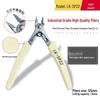 Chrome Vanadium Steel Diagonal Cutting Pliers: Pointed Nose, Flat Mouth, Mini Model for Electronics