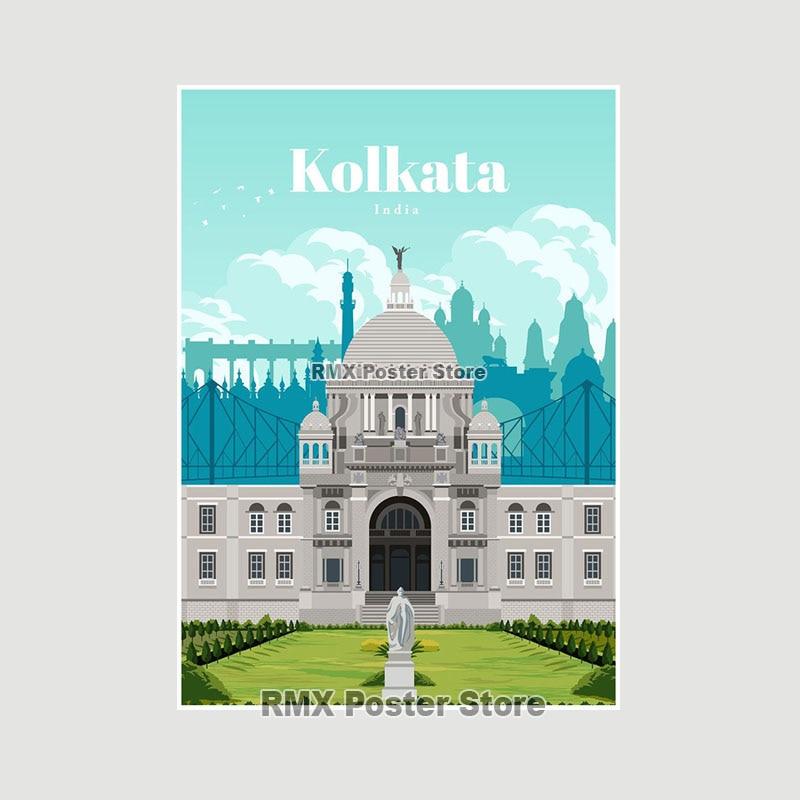 World Travel Minimalist  Posters New York London Paris City Poster White Paper Print Wall Art Decoration Picture Home Cafe Decor