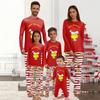 Juletrykk Familiematchende topper med lange armer+buksesett Familiematchende sett