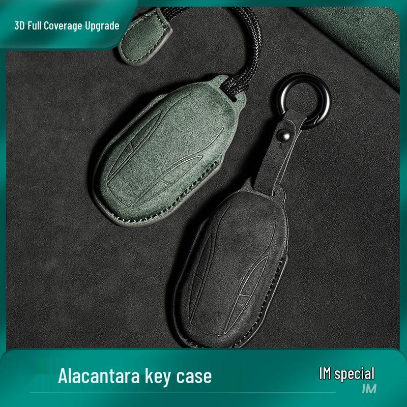IM Car Key Suede Protective Cover - Dirt-Resistant, Unisex Remote Key Cover