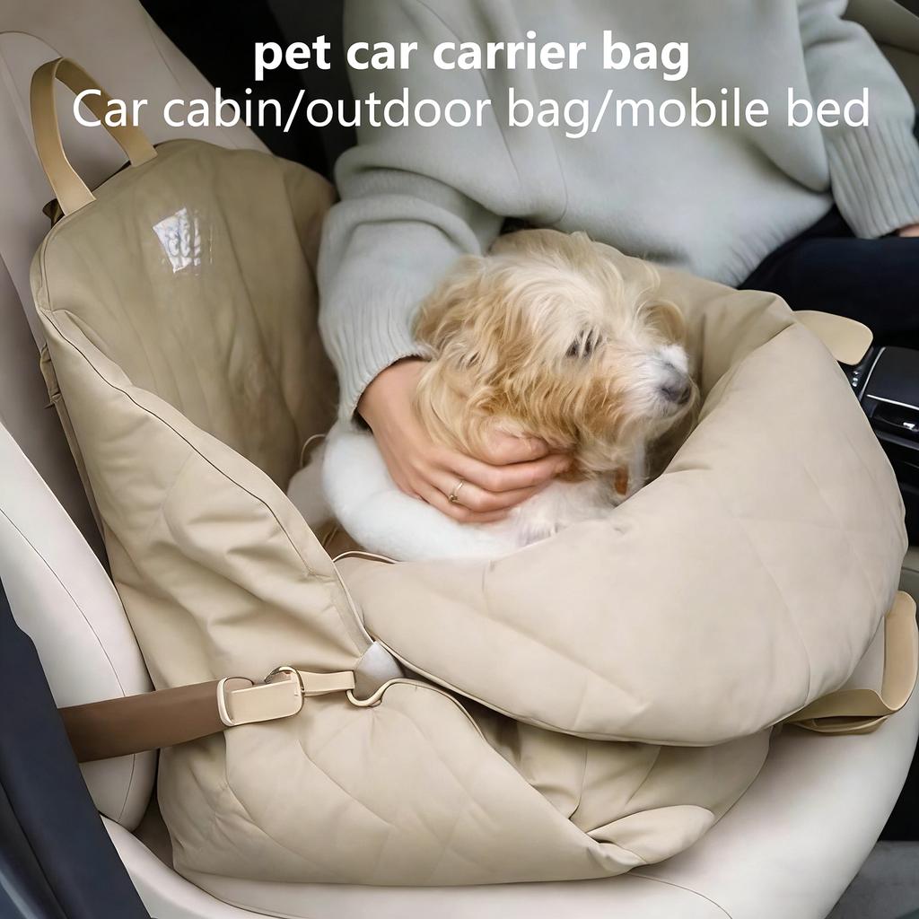 Portable Pet Carrier For Outings, Car Bag, Pet Seat Cushion