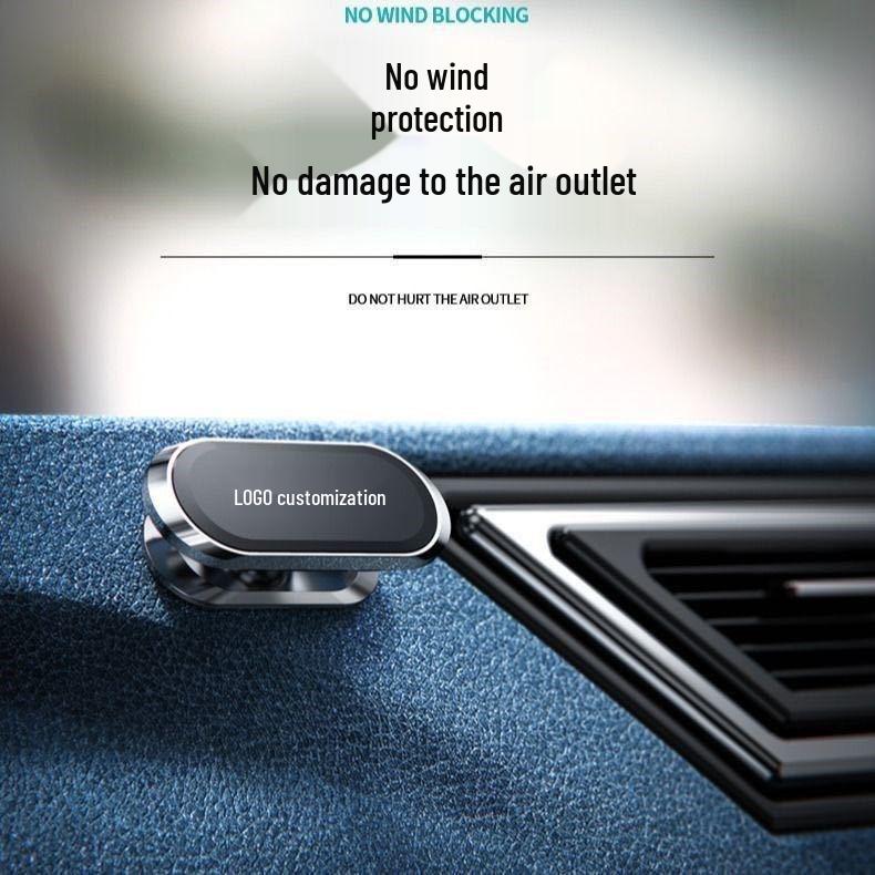 360° Rotating Metal Car Phone Holder with Strong Magnetic Grip