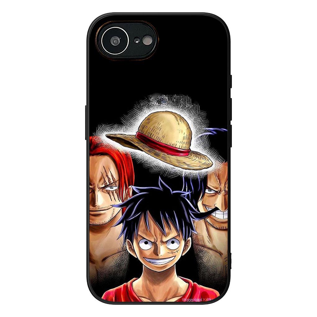 Phone Cover for Apple iPhone 13 12 Mini XS 11 Pro Max 7 8 Plus XR SE 2022 2020 SE3 Casing Case Shanks Red Hair One Luffy Pieces