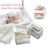 Bathroom Tools Double Layered Covered Drain Sponge Soap Box Grid Drain Soap Box Bathroom Household Kitchen Accessories Tools