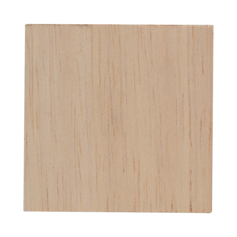 4 Stück schnitzende karierte Applikation, unbemalter Aufkleber für Möbeldekoration