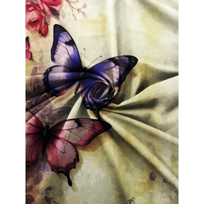 European and American fashion new summer V-neck casual design flower print sleeveless dress