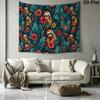 Sloths Wall Tapestry Aesthetic Wall Hanging Printed Fabric Blanket Decorative Tapestries for Bedroom Living Room Home Decor