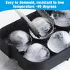 Silicone Ice Cube Trays Large Ice Cube Trays Molds for Freezer with Lid Reusable Whiskey Drink Ball Diamond Ice Mold